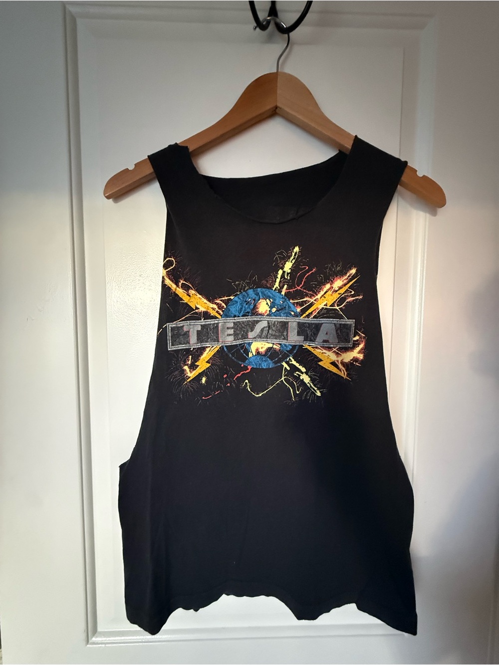 Vintage Tesla Thrashed Tour Tank